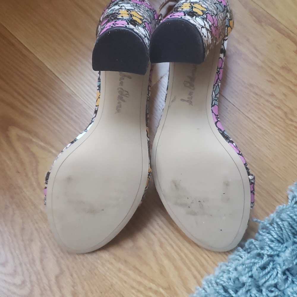 Multicolored open toe/ankle strap - Picture 3 of 4